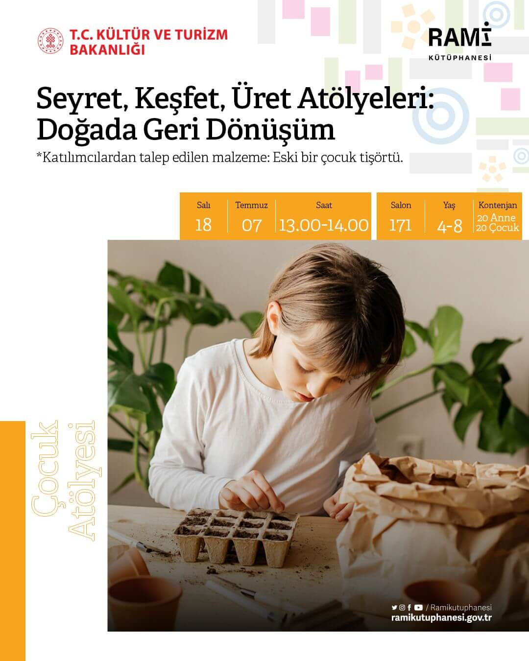 Rami Kütüphanesi - Seyret, Keşfet, Üret Atölyeleri: Doğada Geri Dönüşüm